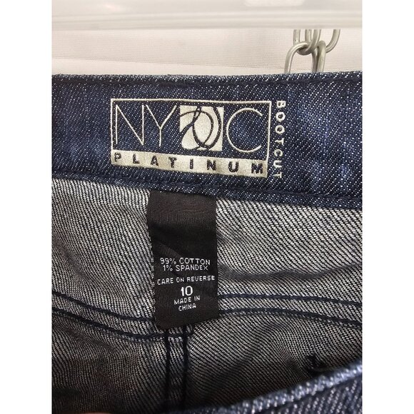NYC Platinum Bootcut Jeans‎ Women's Size 10 Medium Wash Denim - Picture 2 of 8